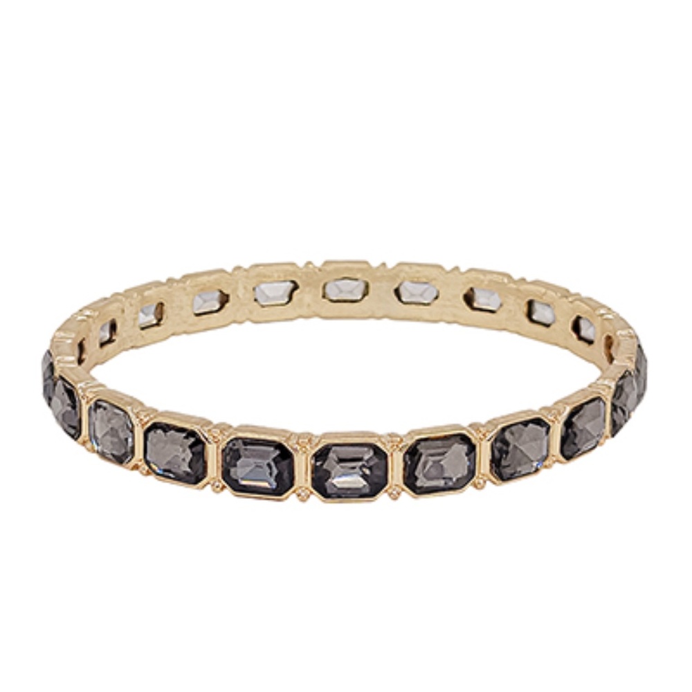 Emerald Shape Bangle Bracelet